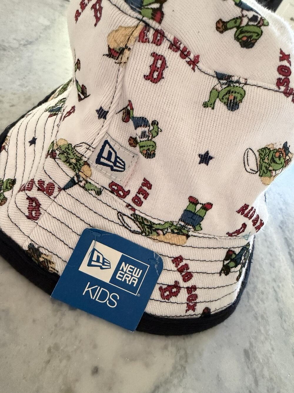 MLB Red Sox Toddler Beach Hat New Era White Logo One Size